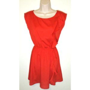 I LOVE H81 Asymmetrical Flare Ruffle Dress 0278E1M